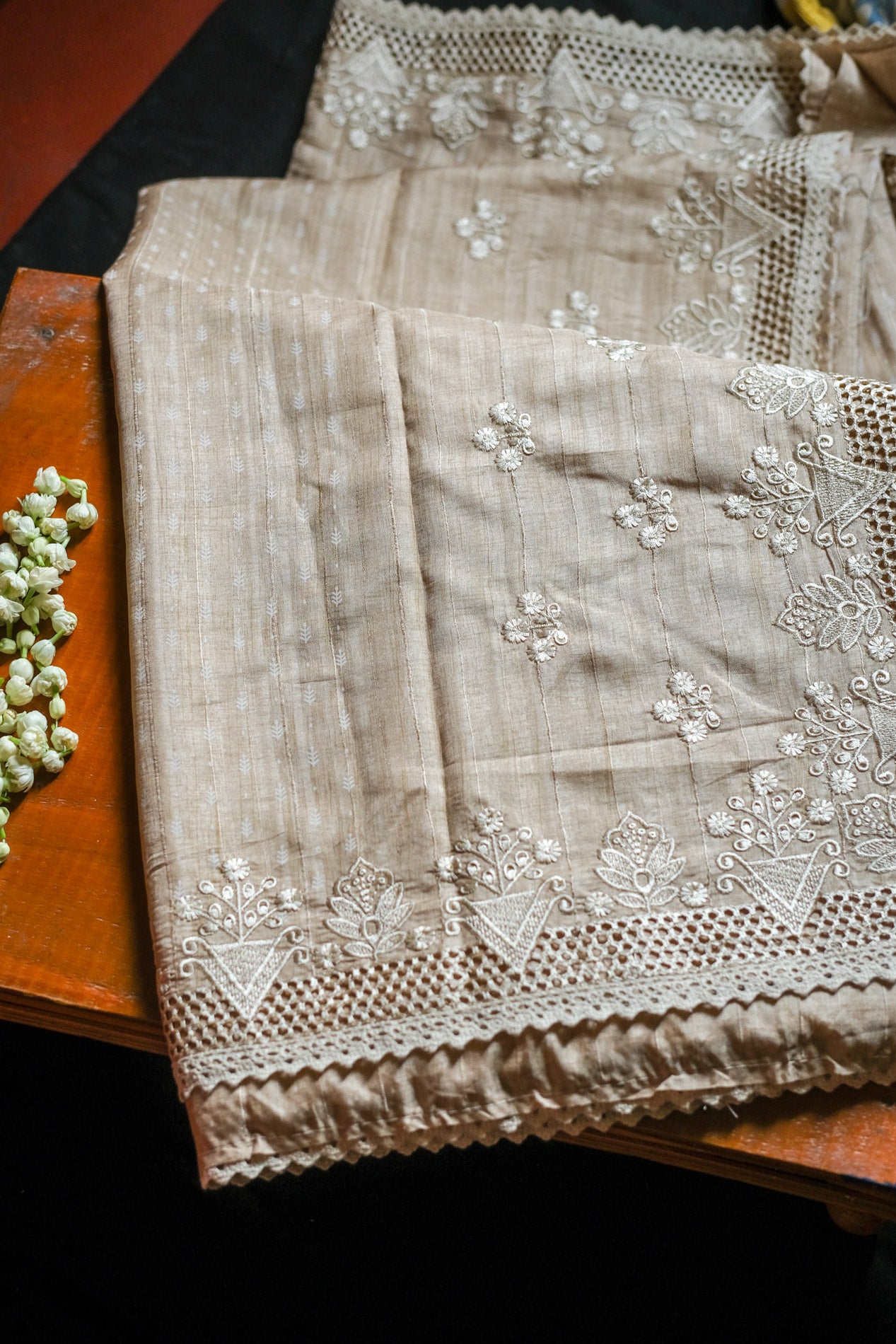 Chandana - Tussar Silk Saree from Bengal