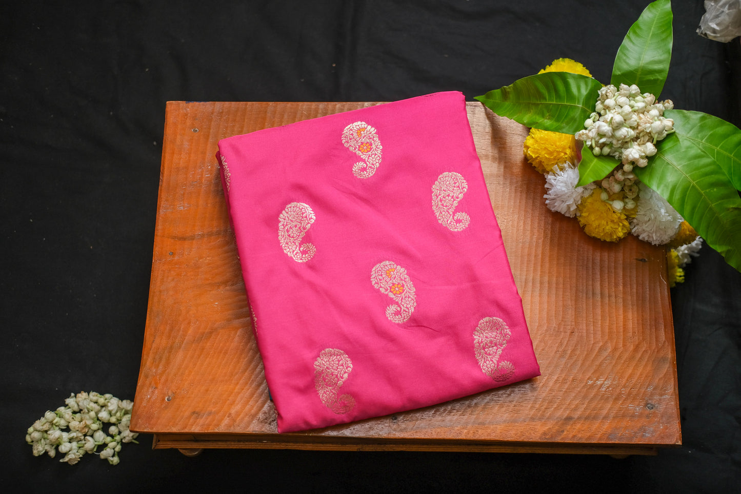 Gulabi Sparsh- Mirpur katan silk Saree