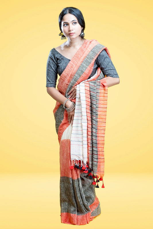 Laal dhoop ki Milan - 3D Gicha  Saree