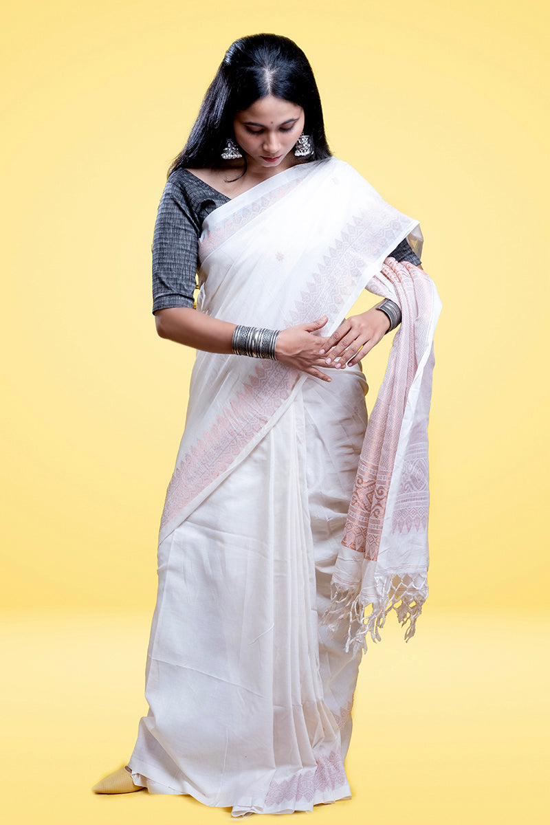 Sunehri - Khadi Benarasi Saree