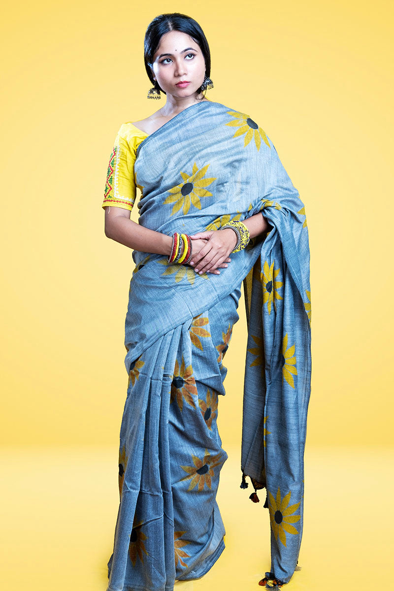 Surajmukhi ki awaaz - Cotton Printed  Saree