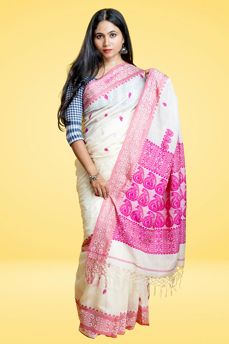 Gulaabi Maarg - Khadi Saree