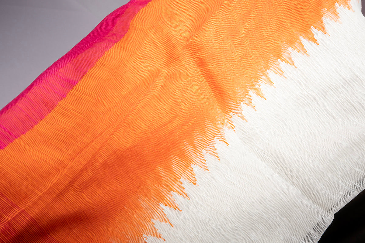 Narangi Advitiyata - 3D Matka silk Saree