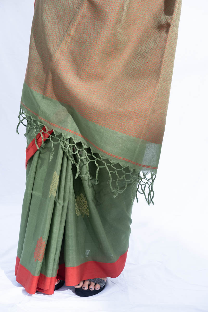 Aranyak- Pata Khadi Saree