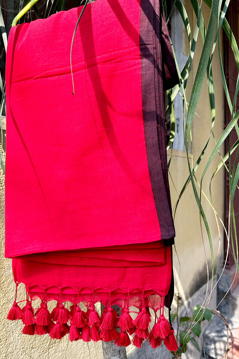 Laal Lohit - Cotton Par saree